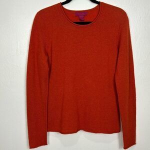 Cashmere Cache Long Sleeve Crew Neck Pullover Sweater Size L